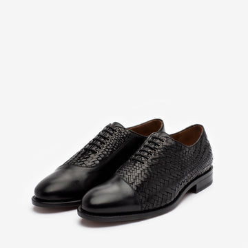 The Paris Shoe in Black Woven