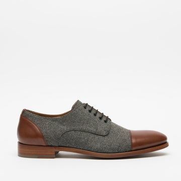 Jack Shoe Grey - Brown Side