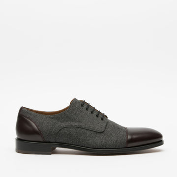 Jack Shoe in Grey Oxblood side view